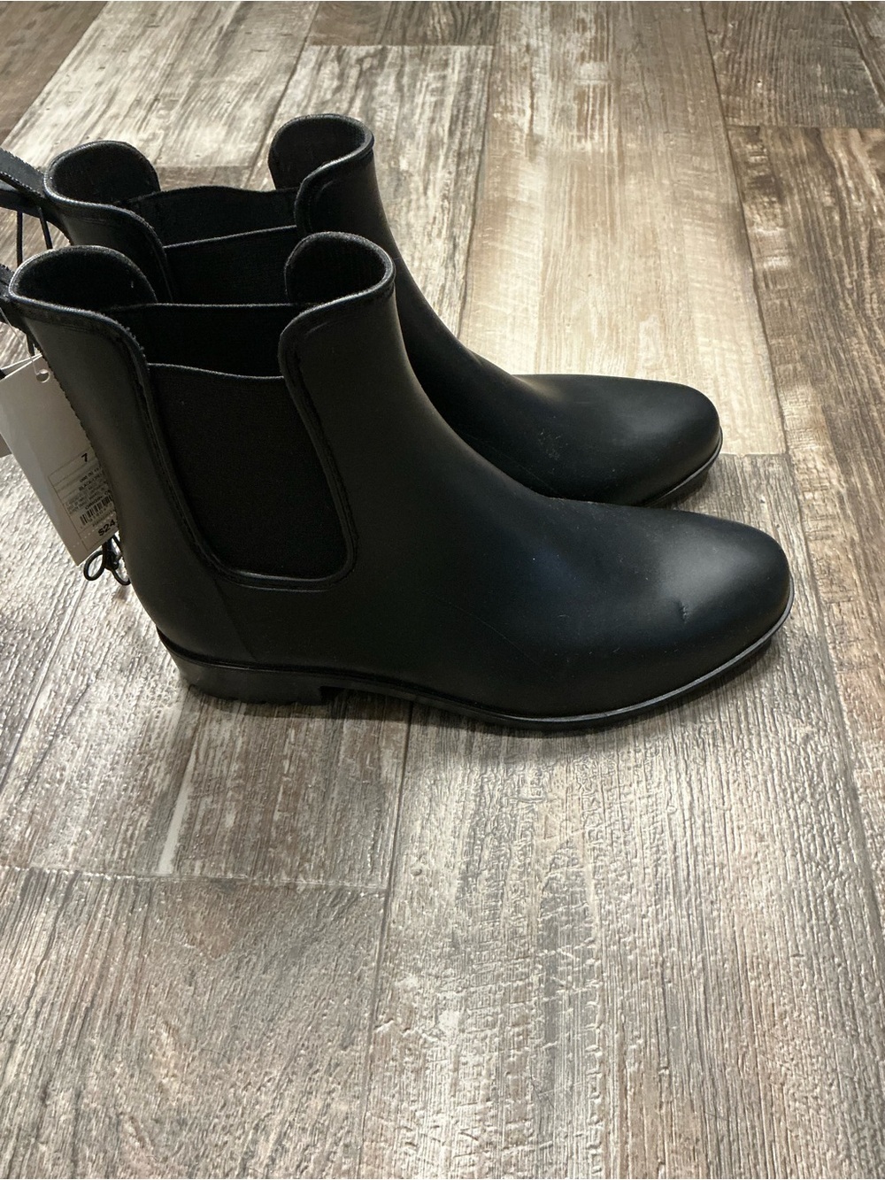 a new day Black Chelsea Rain Boots Size 7 - Picture 8 of 16